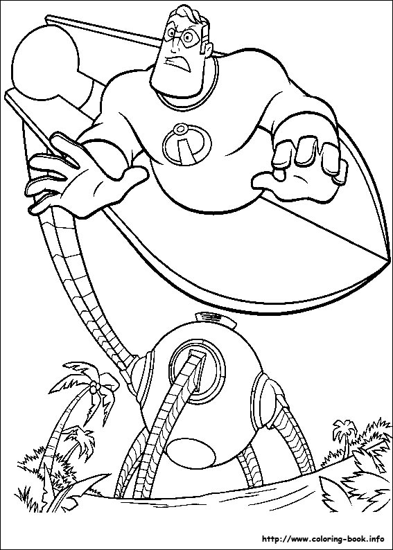 The Incredibles coloring picture